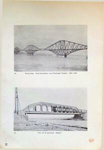 20240410023〇世界橋梁写真集 Forth Bridge イギリス Port rail de grammeue ベルギー 大正１５年〇和本古書古文書