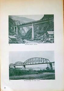 20240410024〇世界橋梁写真集 Eisenbahn Bridge スイス Merchant Bridge アメリカ 大正１５年〇和本古書古文書