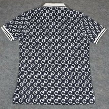 新品◆【格好いい】【通気品】メンズ速乾半袖ポロシャツGOLFゴルフ総柄ジーTシャツ黒ーM_画像3