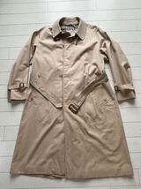 極上美品 一枚袖 コットン100 70s aquascutum アクアスキュータム ロングコート イングランド製　パーバリー ビンテージ サイズ日本人L_画像9