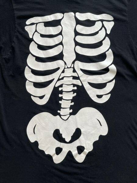 極上美品 80s オリジナル bone 骨 tシャツ ビッグサイズXL ブラック USA製 スクリーンスターズ　ビンテージ VANSON ハーレー キムタク