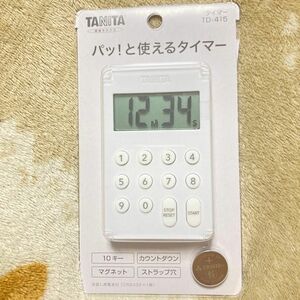 TANITA デジタルタイマー キッチンタイマー キッチン タニタ タイマー ホワイト WH 