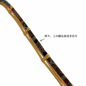 着物cocon★新品 夏物 帯揚げ・帯締め セット 丹後ちりめん 絽 黄系 和装小物 リユース保管品【4-8-5Y-0205-j】の画像9