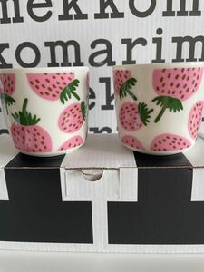 marimekko Mansikka コーヒーカップセット(ハンドルなし) 