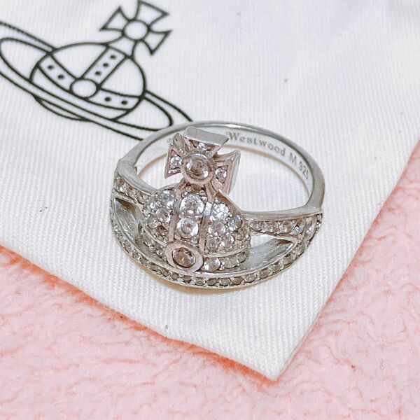 【ヴィヴィアン】シンプル　ミニオーブリング　mini orb ring サイズM