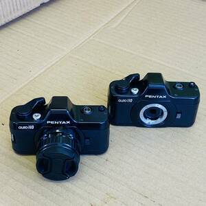 希少レア品ASAHI PENTAX auto110 スケルトン Pentax-110 50mm1:2.8 50mm レンズアサヒペンタックス 小型フィルムカメラ2台まとめて現状品
