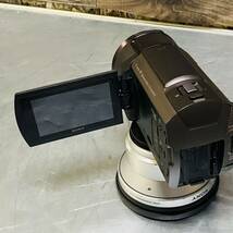 SONY ハンディカムFDR-AX45 ブロンズブラウン4KビデオカメラソニーHandycam本体のみ動作確認済バッテリーなし_画像4