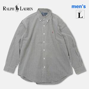 大人気のBLAKEシリーズ！【 ラルフローレン (L) 】ボタンダウン 長袖シャツ ギンガムチェック 国内正規Ralph Lauren