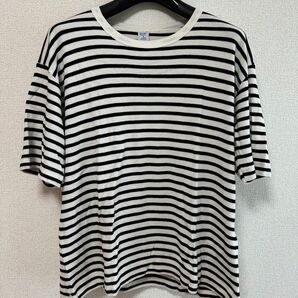 ［新品］Gicipi ジチピ クルーネックボーダーTシャツ サイズ5