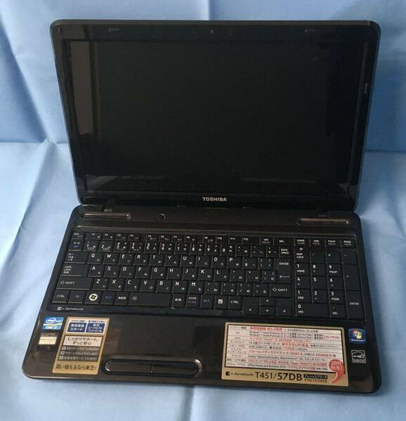 ★ジャンク扱い★簡易チェックOK! OS・HDDなし 東芝 dynabook T451/57DB PT45157DBFB Core i7-2670QM men4GB BD-REドライブ 15.6インチ