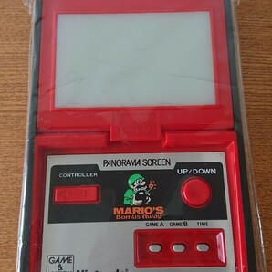 任天堂 当時物 Nintendo GAME&WATCH ゲームウォッチ PANORAMA SCREEN 動作確認済み 完動品 TB-94マリオズボムズアウェイ MARIO’S Bombの画像9