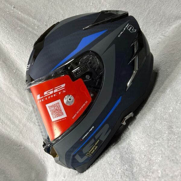 ★ LS2 HELMETS CHALLENGER C GT XLサイズ LSツー チャレンジャー シー ジーティー フルフェイスヘルメット マットカーボンブルー A60430-3