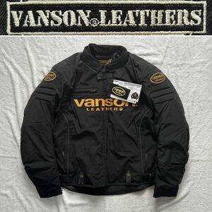 ★ VANSON VS22111W 3XLサイズ バンソン 3シーズン対応ナイロンジャケット ライディングジャケット プロテクター装備 防寒 防風 A51003-21