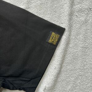★アウトレット処分 新品 VANSON VS22807S BLACK Mサイズ バンソン コットンTシャツ 半袖 Tシャツ A60419-19の画像3