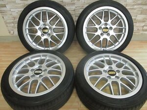 即納 美品 BBS RX243 17インチ 5H114.3 7.5J+45 2020年製 深溝 215/45R17 ルマン5 ノア ヴォクシー シルビア チェイサー マークII セレナ