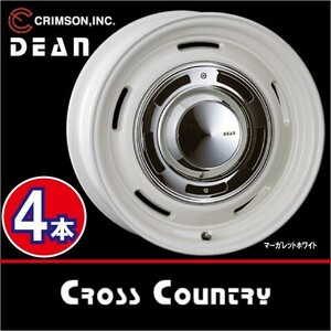 激安特価！ 4本価格 クリムソン ディーン クロスカントリー WHT 16inch 4H100 6J+42 DEAN CROSS COUNTRY