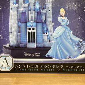 Ｈappyくじ ディズニーDisney 100 A賞 シンデレラ城＆シンデレラフュギュアセット 未開封品の画像2