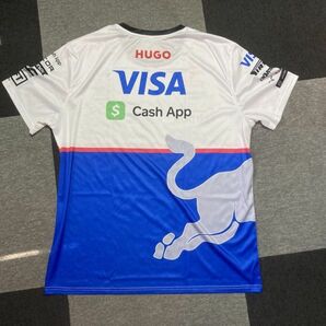 新品未使用 Visa cash app RB レプリカ Tシャツ Mサイズ 角田 リカルド red bull【送料無料】の画像2