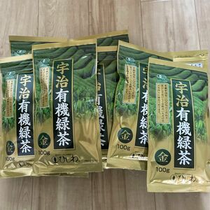 宇治有機緑茶 （金）100g 10個