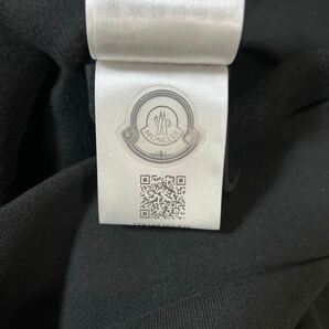 【未使用品】MONCLER モンクレール 2023AW ビッグロゴ ワッペン スウェット トレーナー size M ブラックの画像9