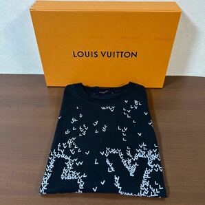 【美品】LOUIS VUITTON ルイヴィトン LV スプレッドエンブロイダリー Tシャツ size Ｍ ブラックの画像1