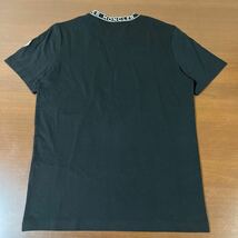 【新品】MONCLER モンクレール 現行品 ネックレタリングロゴ ワッペン Tシャツ size M メンズ_画像2