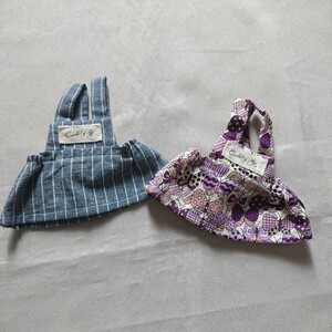 めるちゃん ハンドメイド ジャンパースカート 2枚セット ドール用 アウトフィット 洋服 手作り服 メルちゃん 