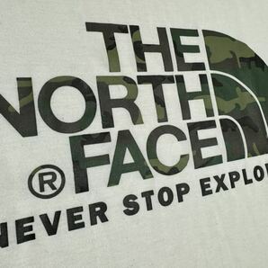 THE NORTH FACE(ザ・ノースフェイス） S/S CAMOUFLAGE LOGO TEE（カモフラージュロゴティー） NT31622 ホワイト XL 人気シリーズ！GOLDWINの画像5