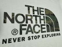 THE NORTH FACE(ザ・ノースフェイス） S/S CAMOUFLAGE LOGO TEE（カモフラージュロゴティー）NT31932 ホワイト XL 人気モデル！GOLDWIN_画像5