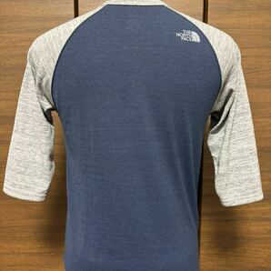 THE NORTH FACE(ザ・ノースフェイス） BB Heather Logo Tee（ヘザーロゴティー）NT31611 希少七分袖 ネイビー S 春先に最適！GOLDWIN正規品の画像2