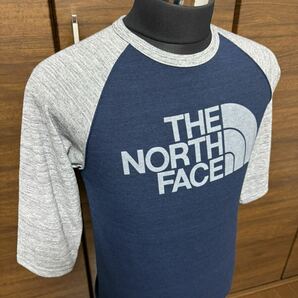 THE NORTH FACE(ザ・ノースフェイス） BB Heather Logo Tee（ヘザーロゴティー）NT31611 希少七分袖 ネイビー S 春先に最適！GOLDWIN正規品の画像8