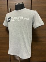 THE NORTH FACE(ザ・ノースフェイス） S/S TNF SQUARE LOGO TEE（TNFスクエアロゴティー）NT31791 グレー M 人気モデル！GOLDWIN正規品_画像1