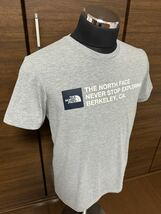 THE NORTH FACE(ザ・ノースフェイス） S/S TNF SQUARE LOGO TEE（TNFスクエアロゴティー）NT31791 グレー M 人気モデル！GOLDWIN正規品_画像8