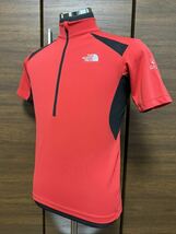 THE NORTH FACE(ザ・ノースフェイス） S/S ULTRAWICK ZIPUP（ウルトラウィックジップアップ）NT30057 レッド S 高機能ウェア GOLDWIN正規品_画像1