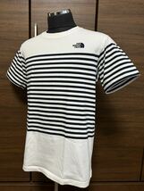 THE NORTH FACE(ザ・ノースフェイス） S/S Panel Border Tee（パネルボーダーティー）NT31950 ホワイトボーダー柄 XL GOLDWIN正規品_画像1