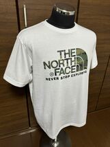 THE NORTH FACE(ザ・ノースフェイス） S/S CAMOUFLAGE LOGO TEE（カモフラージュロゴティー）NT31932 ホワイト XL 人気モデル！GOLDWIN_画像10