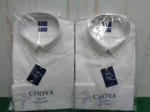 CHOYA　チョーヤ　ビジネス/カジュアル/冠婚葬祭/　メンズワイシャツ　２枚セット　展示品　M677