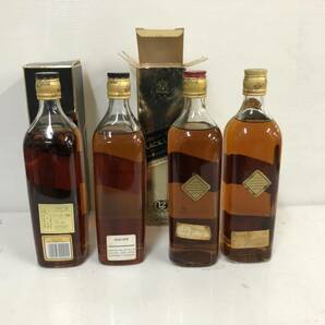 【未開栓】スコッチウイスキー SCOTCH WHISKY ジョニーウォーカー JOHNNIE WALKER 4本セット 古酒 750ml 760mlの画像6