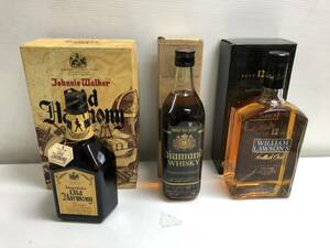 (未開栓)ウイスキー3本セット johnnie walker ジョニーウォーカー old harmony オールドハーモニー diamond whisky william lawson's