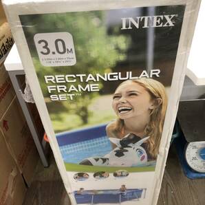 【展示品】 INTEX インテックス RECTANGULAR FRAME SET レクタングラ フレーム セット プール の画像1