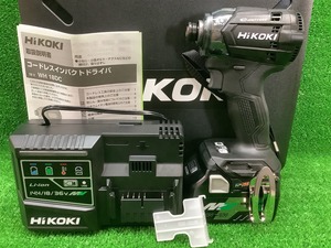 未使用 HiKOKI ハイコーキ 18V コードレス インパクトドライバ WH18DC XCB バッテリー1個 充電器付