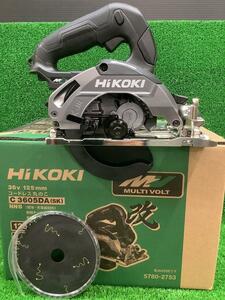 未使用 HiKOKI ハイコーキ 36V 125mm コードレス丸のこ 本体のみ C3605DA(SK)(NNB)