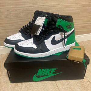 新品未使用　鑑定済28cm NIKE AIR JORDAN 1 RETRO HIGH OG DZ5485-031 BLACK/LUCKY GREEN-WHITE エア ジョーダン 1 ラッキーグリーン