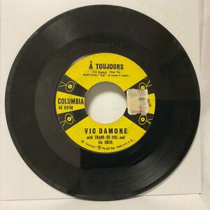 【EP 7インチレコード】Vic Damone 50s60s 視聴 R&R R&B R ockabilly Doo-wop British Invasion Jazz Blues Country Soul