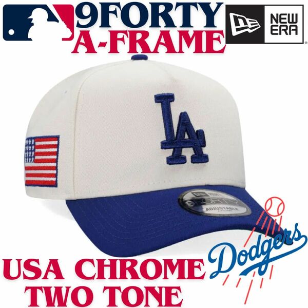 【海外限定】ニューエラ ロサンゼルスドジャース 9FORTY Aフレーム USA new era Dodgers Frame