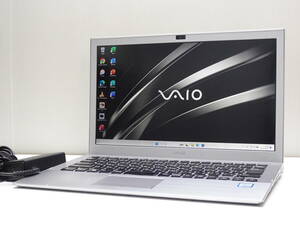 VAIO VJS131C11N 第6世代 Core i5 6200U メモリ8GB SSD128GB Win11 13.3インチ フルHD SONY Bluetooth Webカメラ 管FB-373