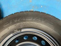 200系ハイエース 純正スチール 15インチ ダンロップ エナセーブ VAN01 195/80R15 107/105 2019年 パンク修理歴あり_画像4