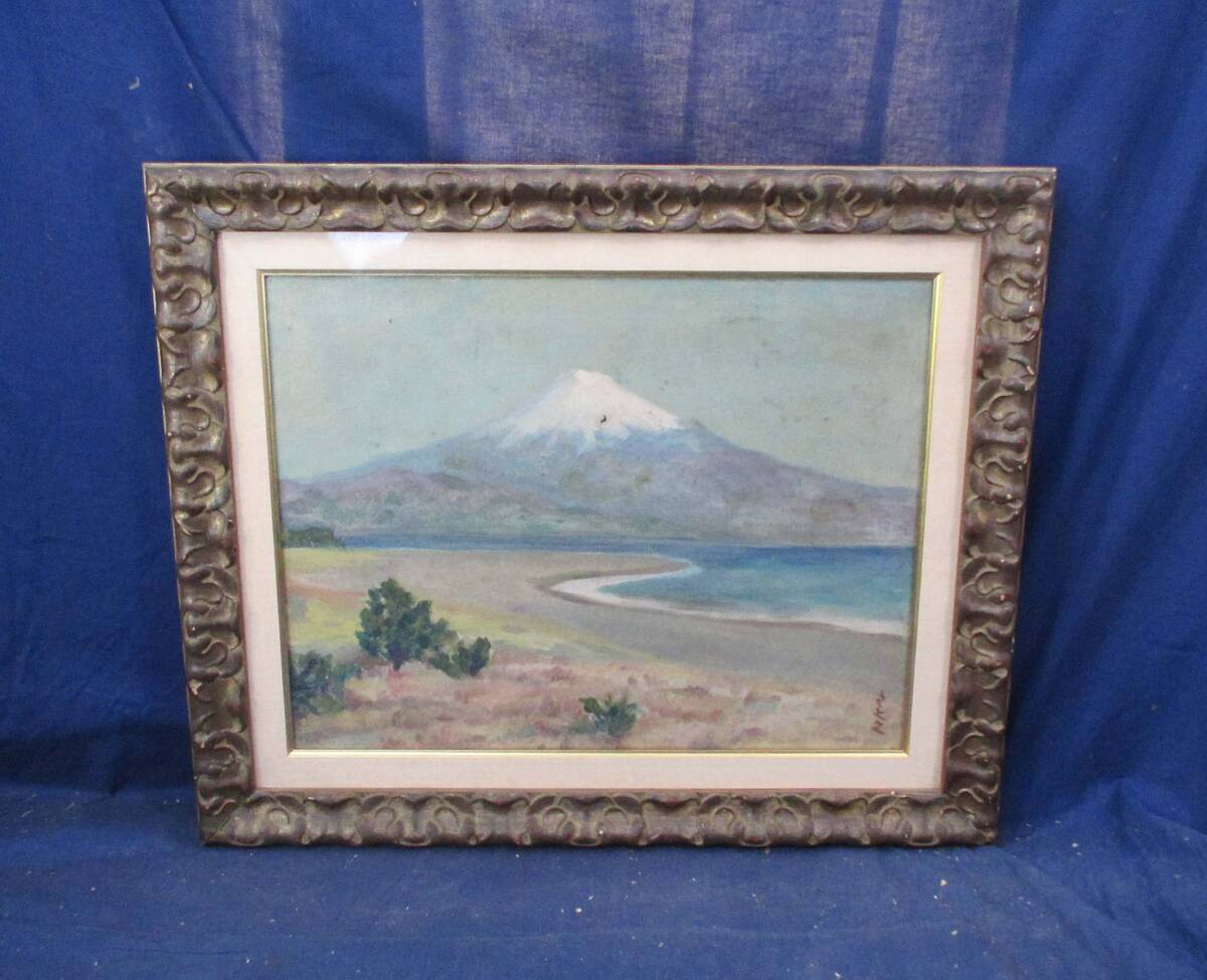 503370 Peinture à l'huile de Sato Arima Titre provisoire : Mont Fuji (P10) Peintre, Conseiller Ninten, originaire de la préfecture de Kagoshima, peinture de paysage, Mitoe Arima, peinture, peinture à l'huile, Nature, Peinture de paysage