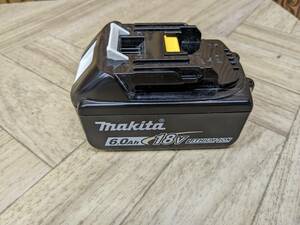 良品 makita マキタ 純正 18V 6.0Ah バッテリー BL1860B 動作品 充電回数3回