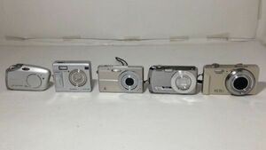 【未点検・未清掃】CASIO EXILIM / FUJIFILM FinePix / OLYMPUS CAMEDIA デジタルカメラ【5台セット】